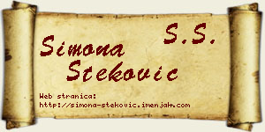 Simona Steković vizit kartica